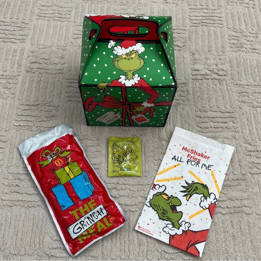 McDonald's Grinch Meal Box